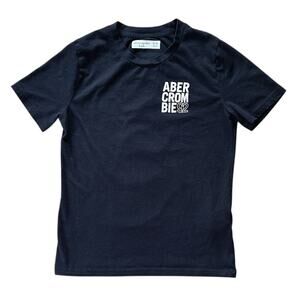 Abercrombie 92 Kids Tropical Print Black Graphic T-Shirt 9/10